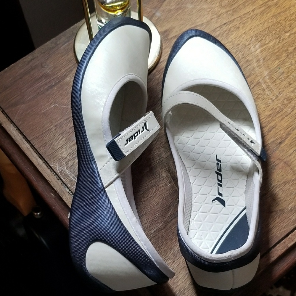 Rider leather Velcro strap sandles